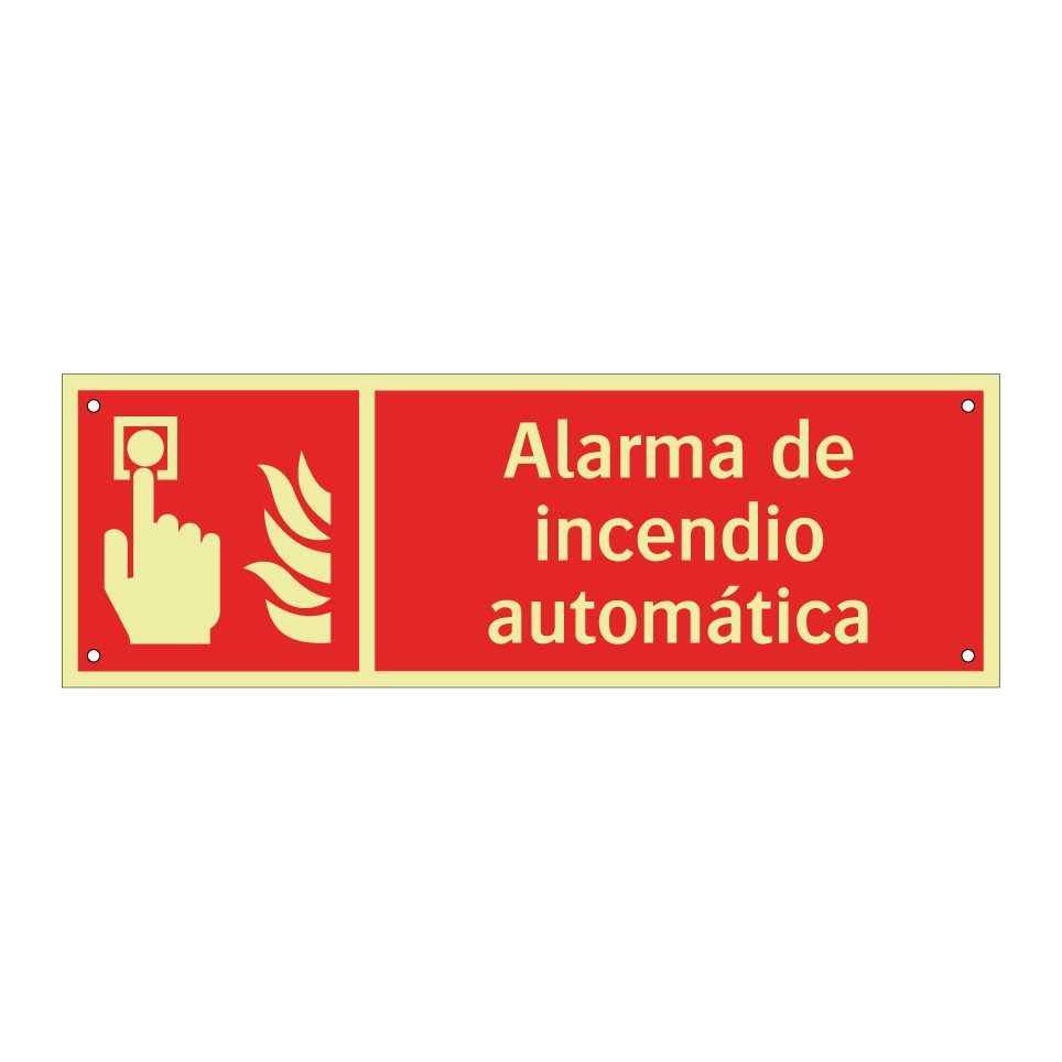 Alarma de incendio automática