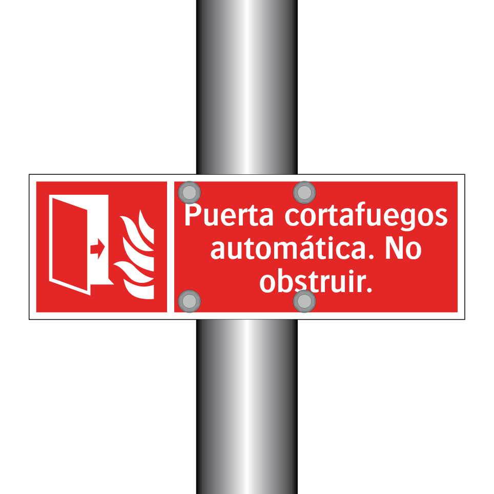 Puerta cortafuegos automática. No obstruir.