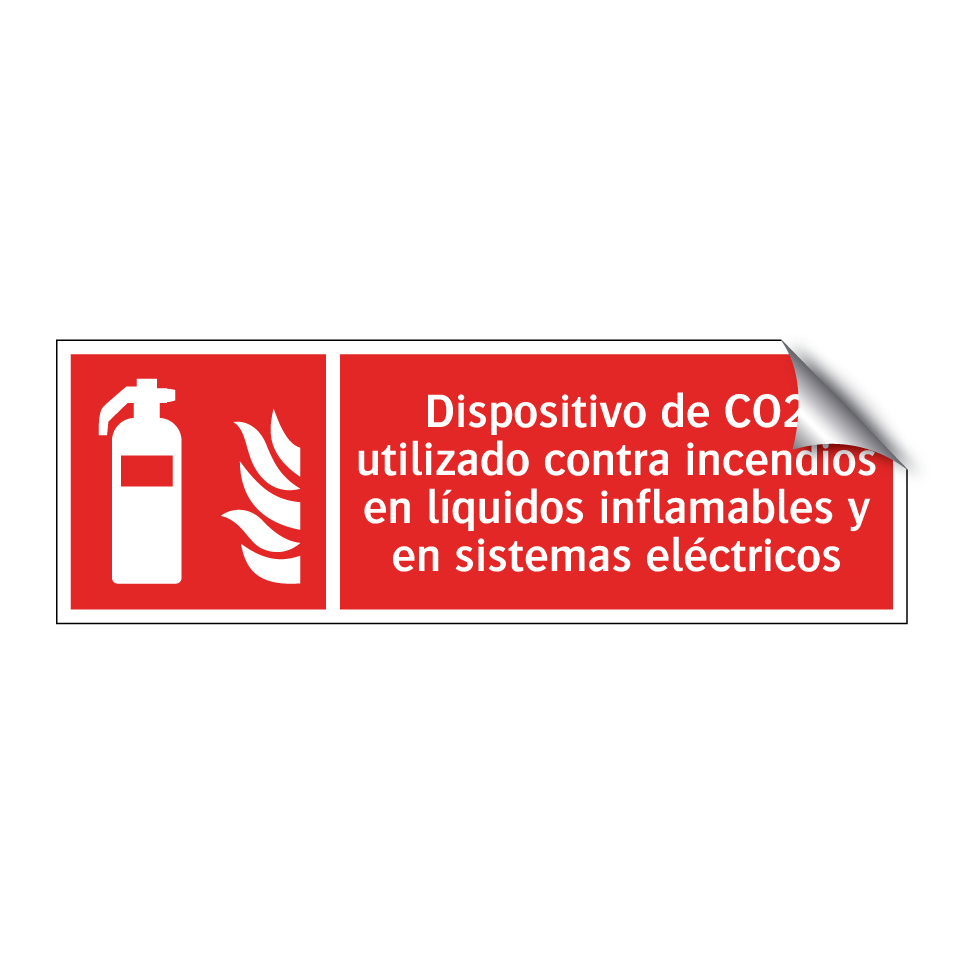 Dispositivo de CO2 utilizado contra incendios en líquidos inflamables y en sistemas eléctricos