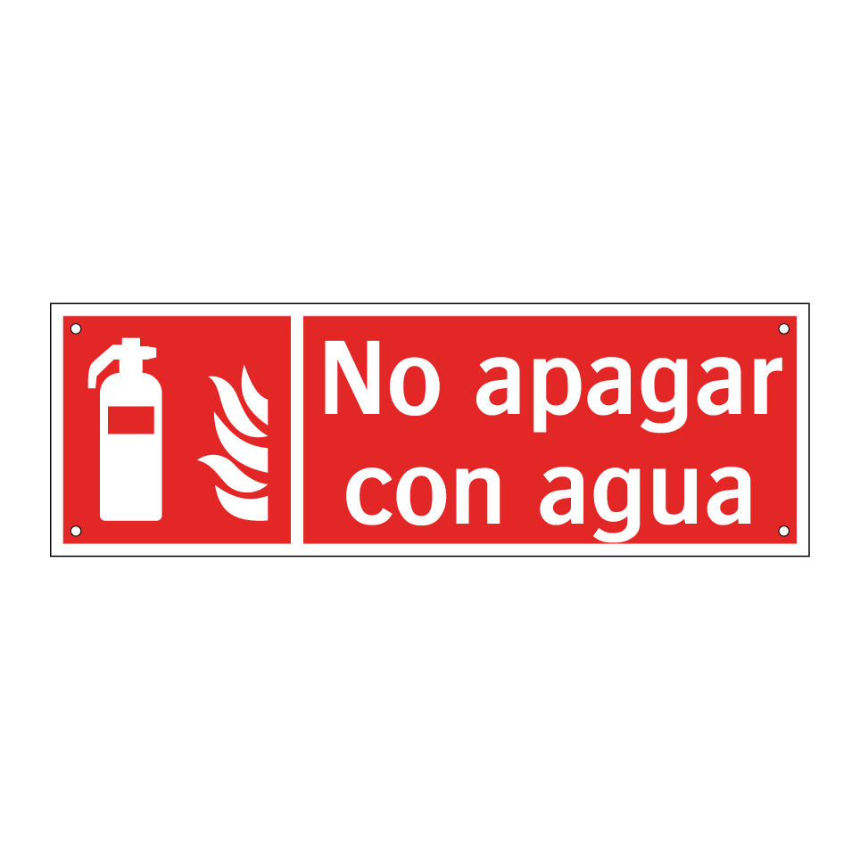 No apagar con agua