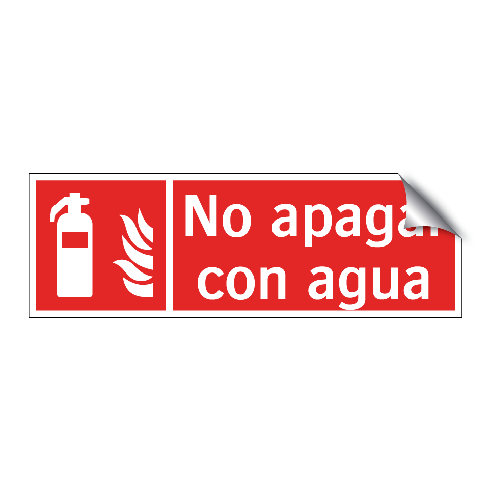 No apagar con agua