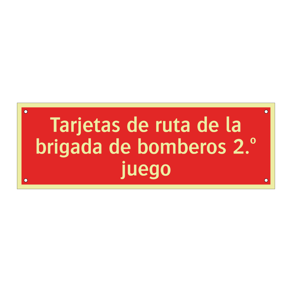 Tarjetas de ruta de la brigada de bomberos 2.º juego