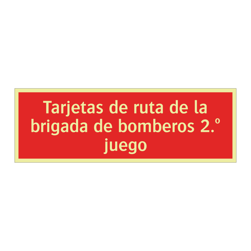 Tarjetas de ruta de la brigada de bomberos 2.º juego