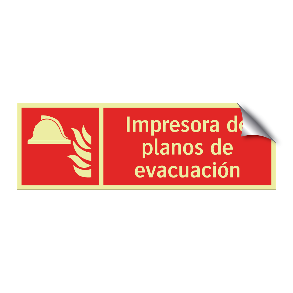 Impresora de planos de evacuación