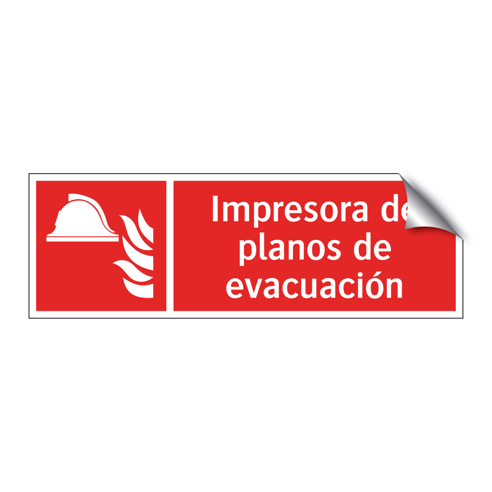 Impresora de planos de evacuación