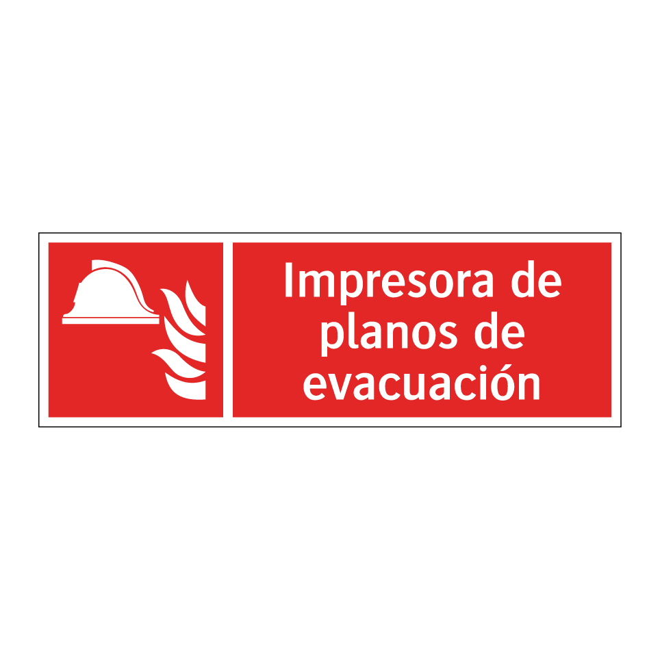 Impresora de planos de evacuación