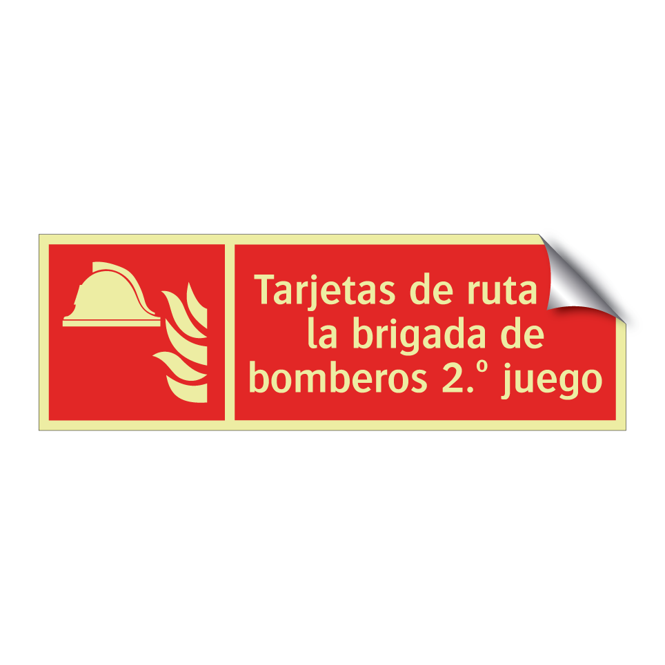 Tarjetas de ruta de la brigada de bomberos 2.º juego