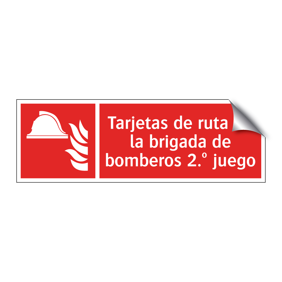 Tarjetas de ruta de la brigada de bomberos 2.º juego