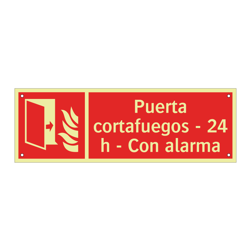 Puerta cortafuegos - 24 h - Con alarma