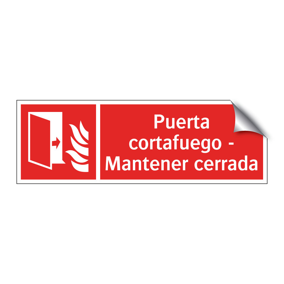 Puerta cortafuego - Mantener cerrada