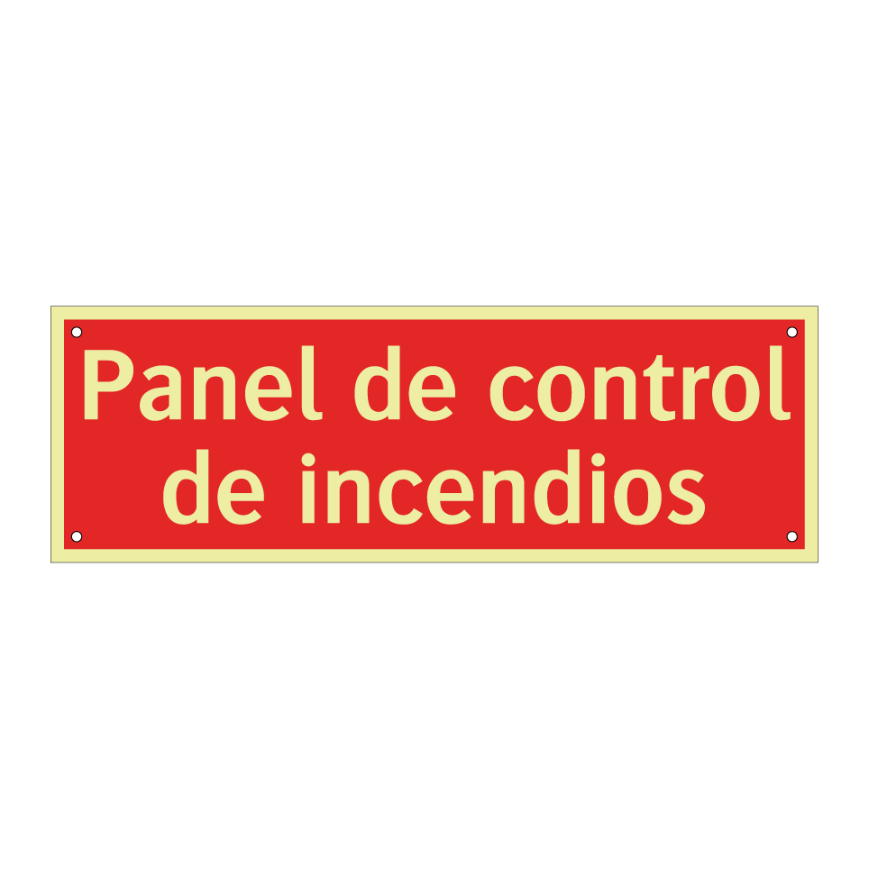 Panel de control de incendios