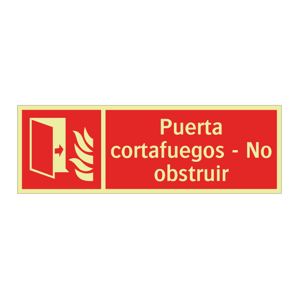 Puerta cortafuegos - No obstruir