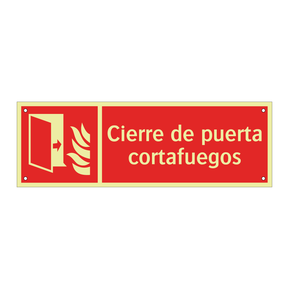 Cierre de puerta cortafuegos