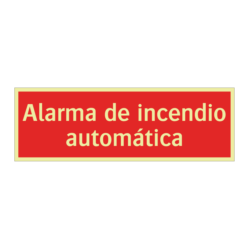 Alarma de incendio automática