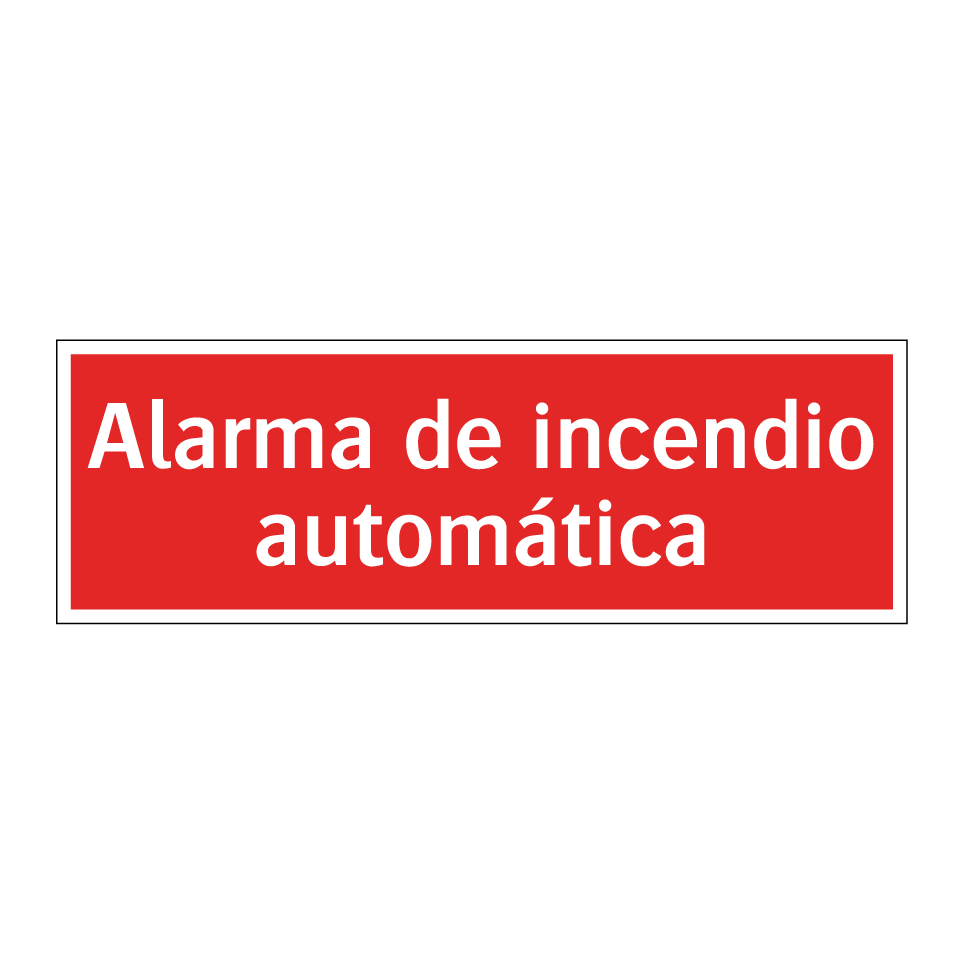 Alarma de incendio automática