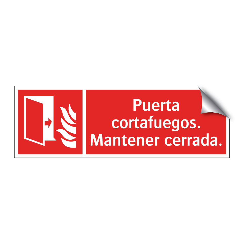 Puerta cortafuegos. Mantener cerrada.