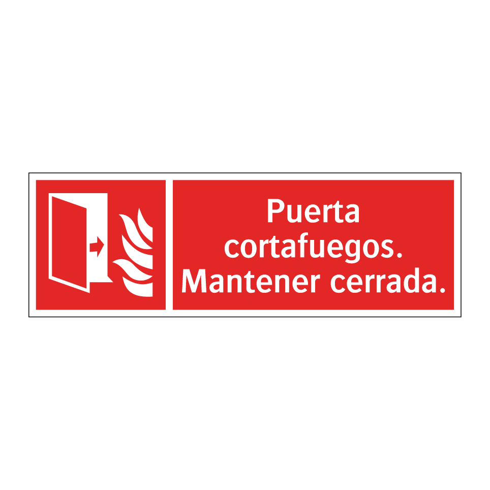 Puerta cortafuegos. Mantener cerrada.