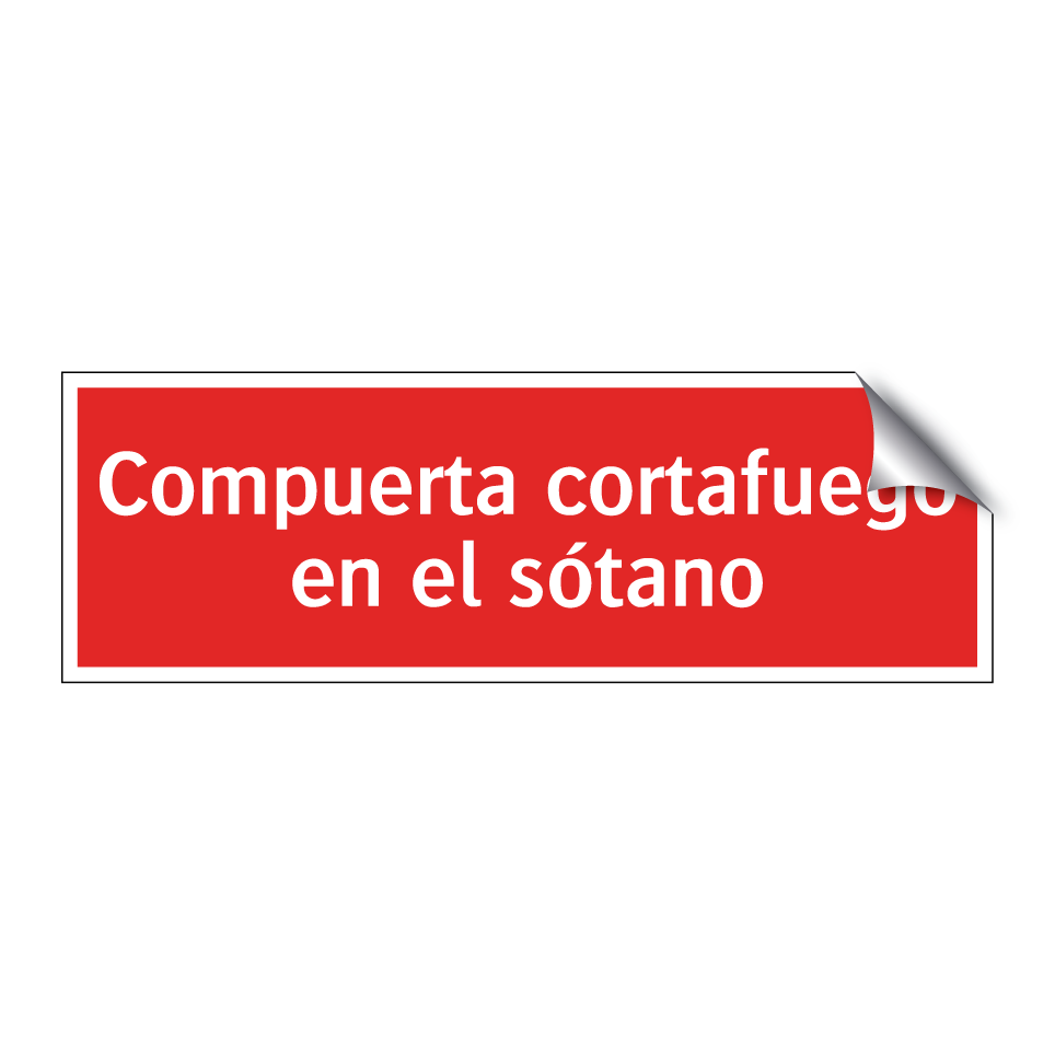 Compuerta cortafuego en el sótano