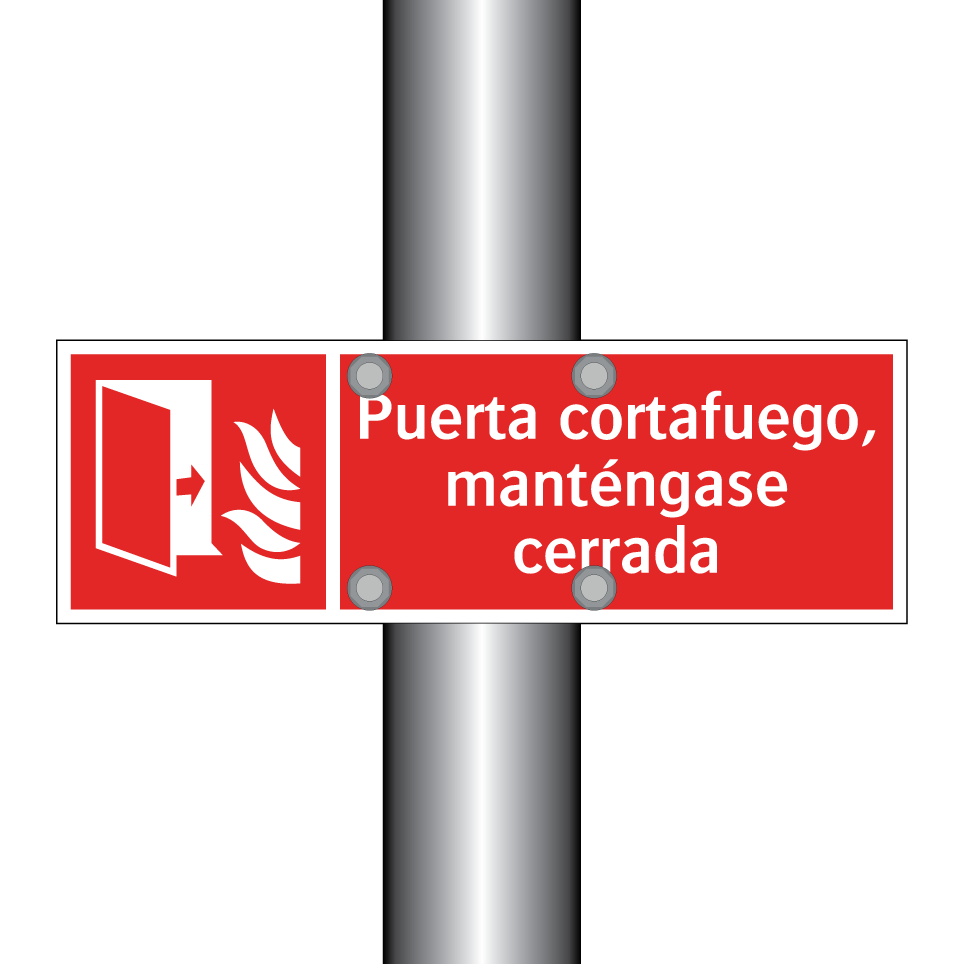 Puerta cortafuego, manténgase cerrada