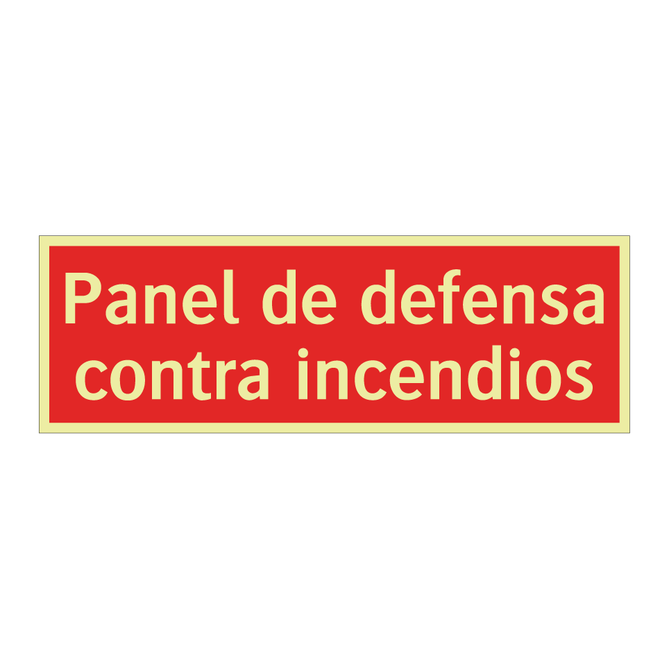 Panel de defensa contra incendios