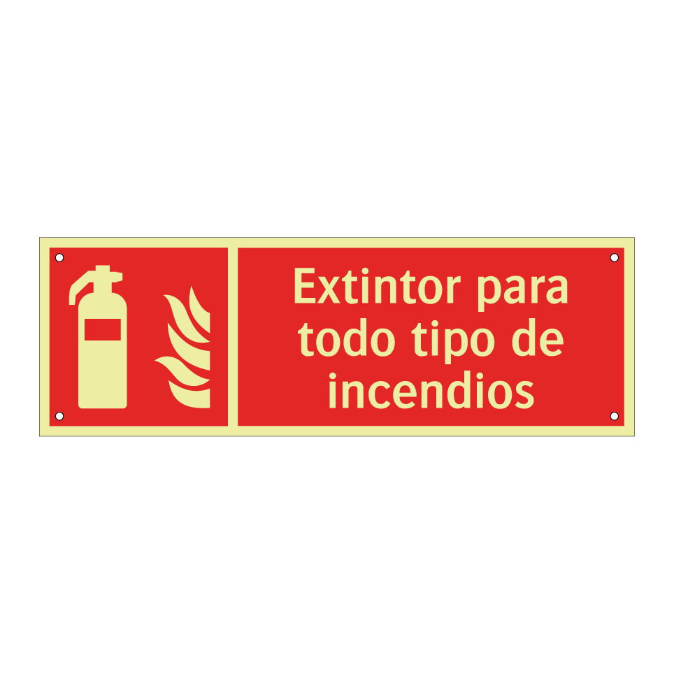 Extintor para todo tipo de incendios