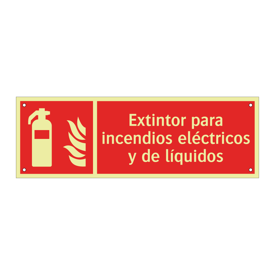 Extintor para incendios eléctricos y de líquidos