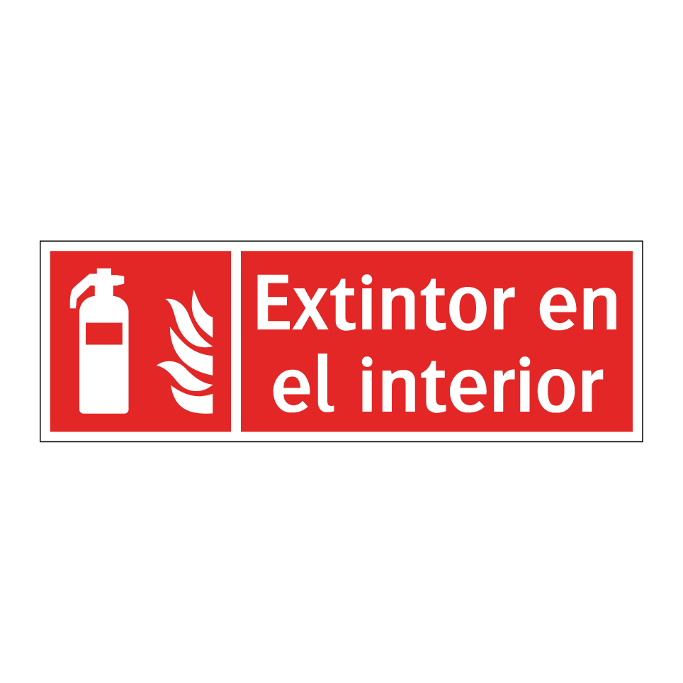 Extintor en el interior