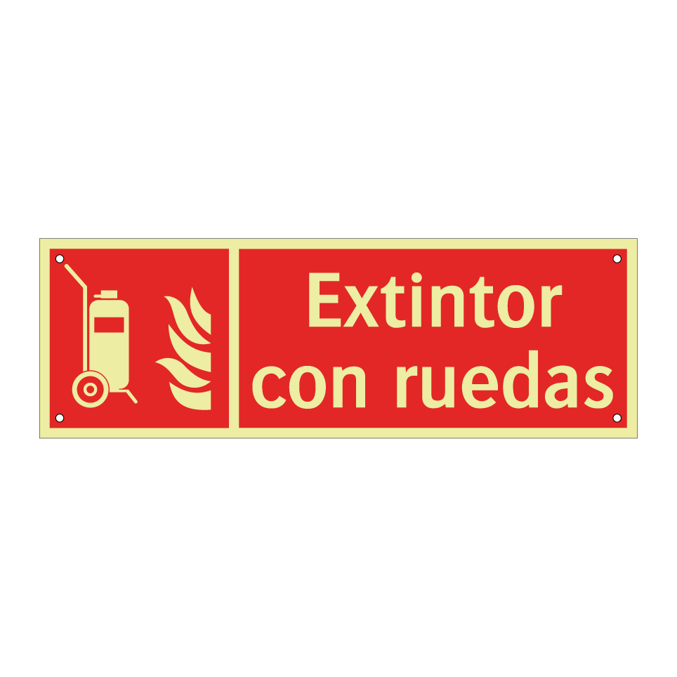 Extintor con ruedas