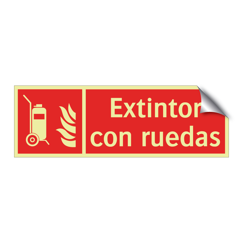 Extintor con ruedas