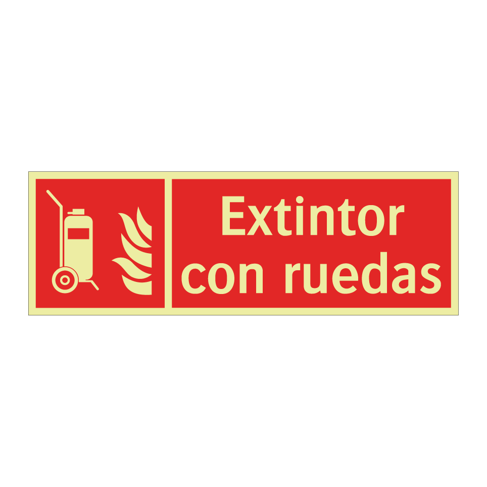 Extintor con ruedas