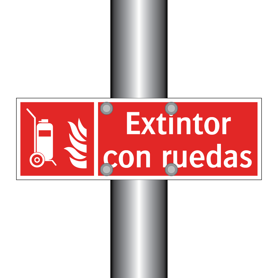 Extintor con ruedas