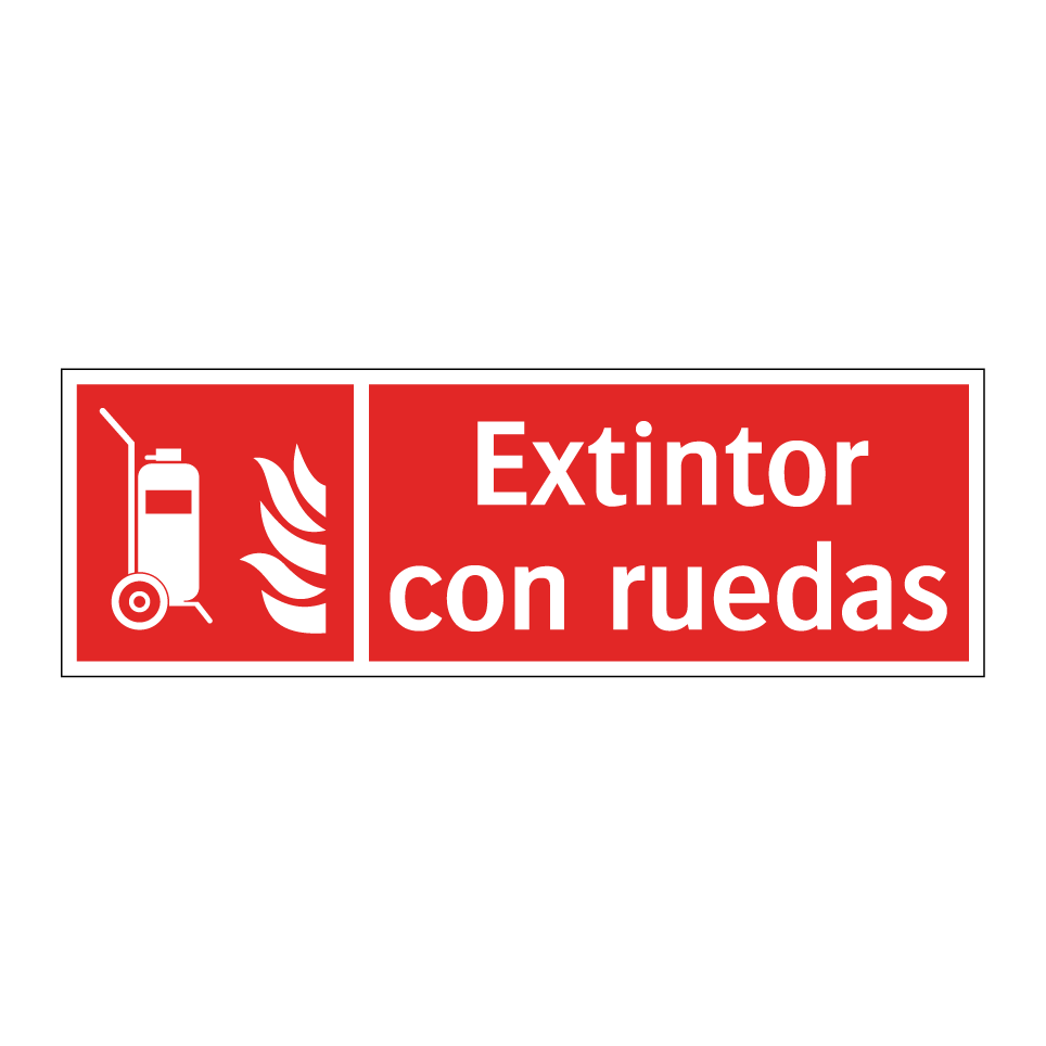 Extintor con ruedas