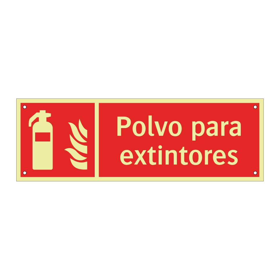 Polvo para extintores