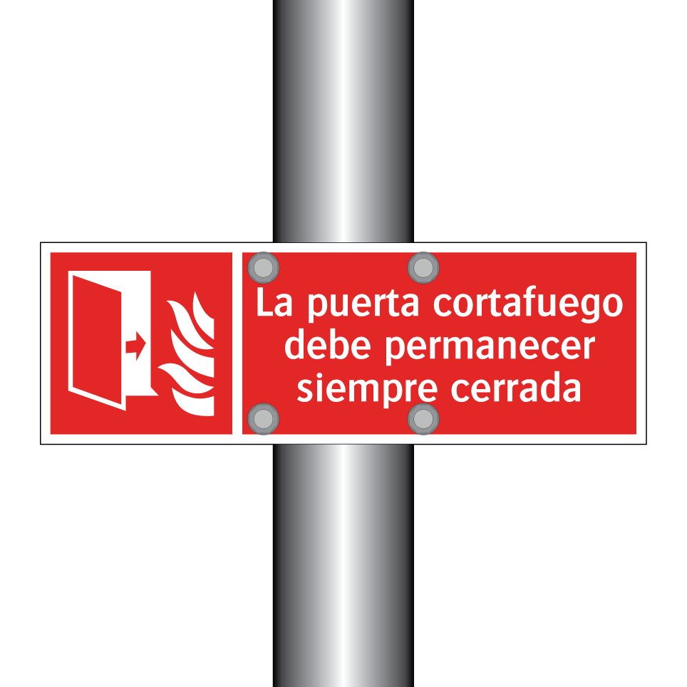 La puerta cortafuego debe permanecer siempre cerrada