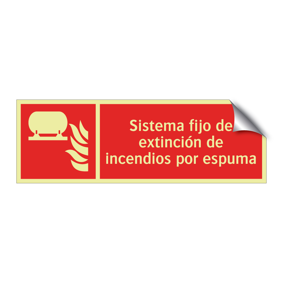 Sistema fijo de extinción de incendios por espuma