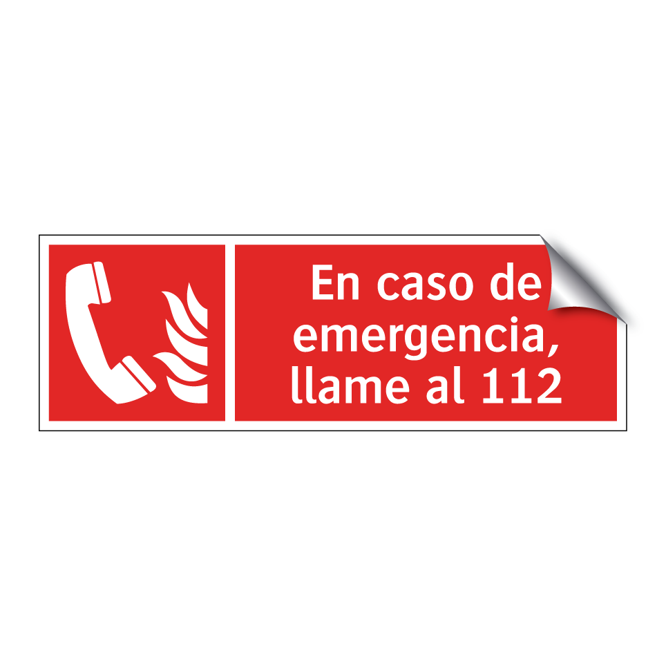 En caso de emergencia, llame al 112