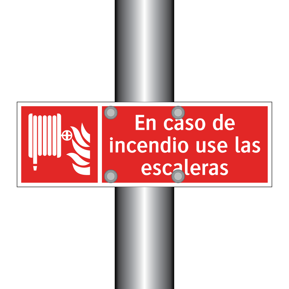 En caso de incendio use las escaleras