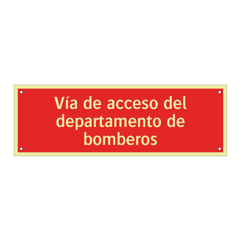 Vía de acceso del departamento de bomberos
