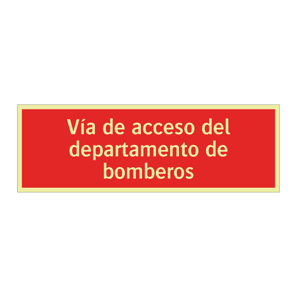 Vía de acceso del departamento de bomberos