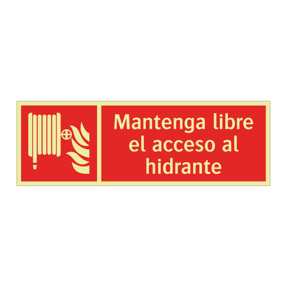 Mantenga libre el acceso al hidrante