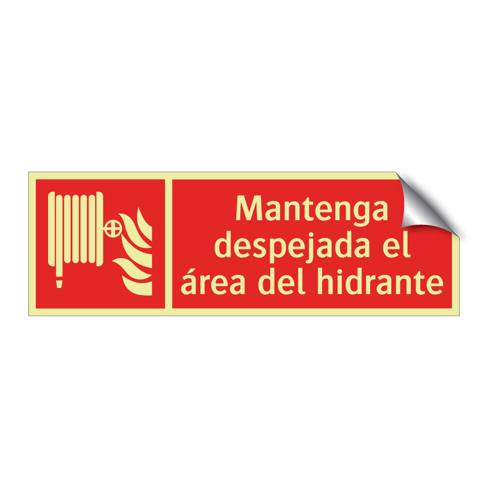 Mantenga despejada el área del hidrante