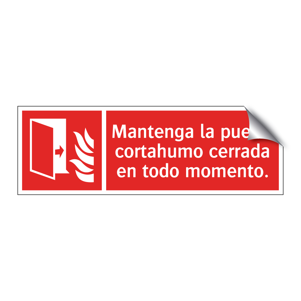 Mantenga la puerta cortahumo cerrada en todo momento.