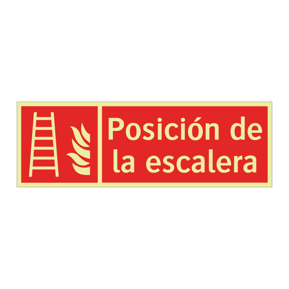 Posición de la escalera