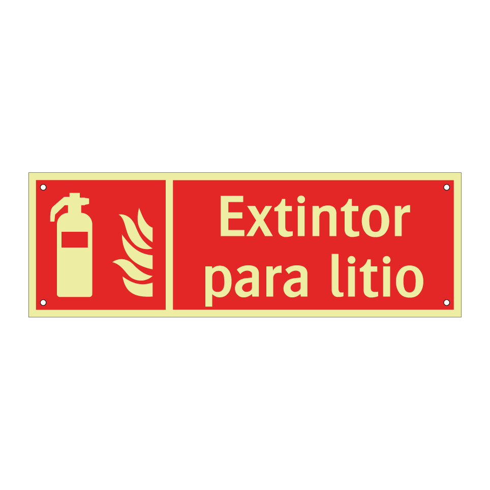 Extintor para litio