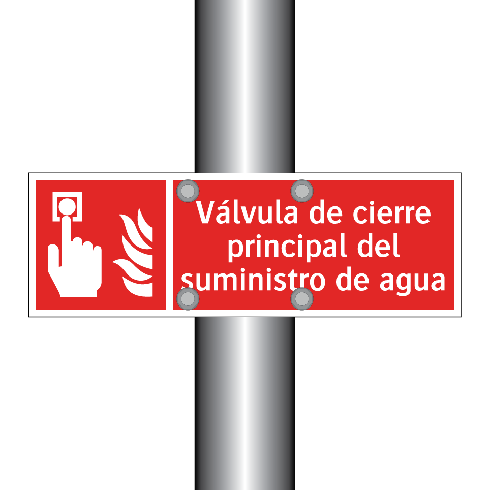 Válvula de cierre principal del suministro de agua