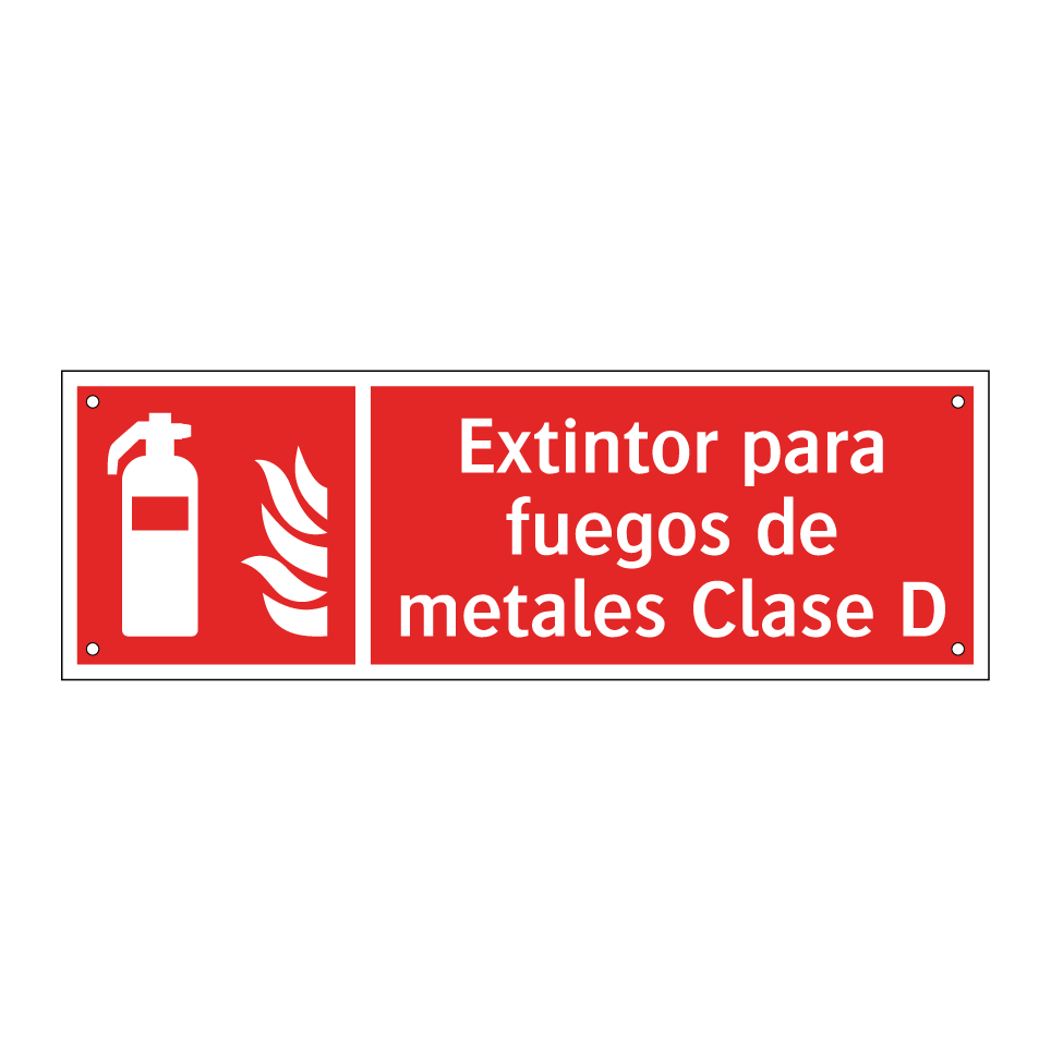 Extintor para fuegos de metales Clase D