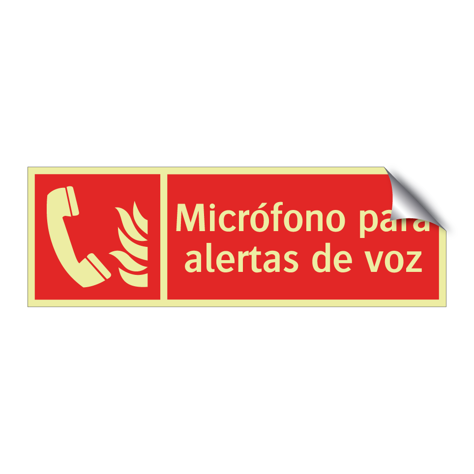 Micrófono para alertas de voz