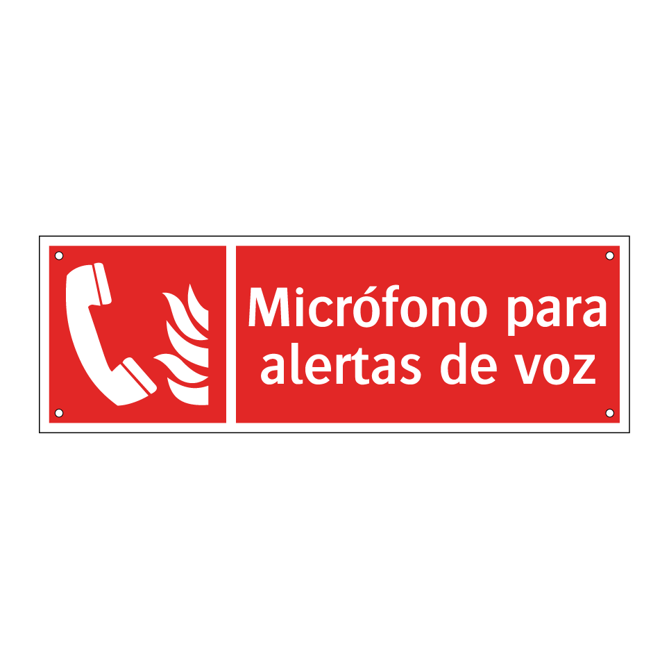 Micrófono para alertas de voz