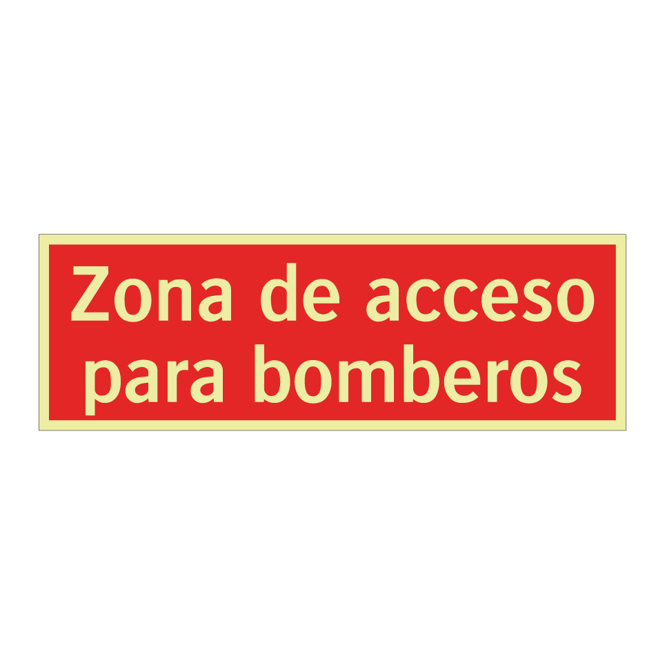 Zona de acceso para bomberos