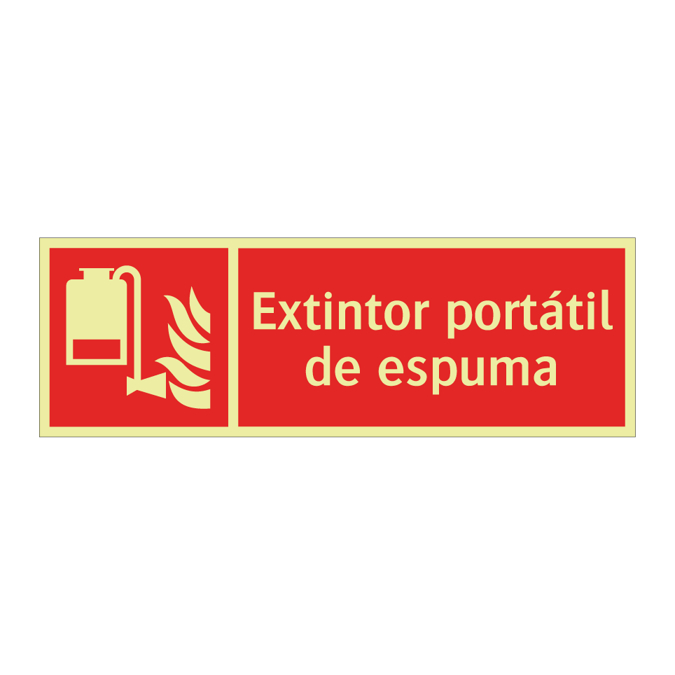 Extintor portátil de espuma